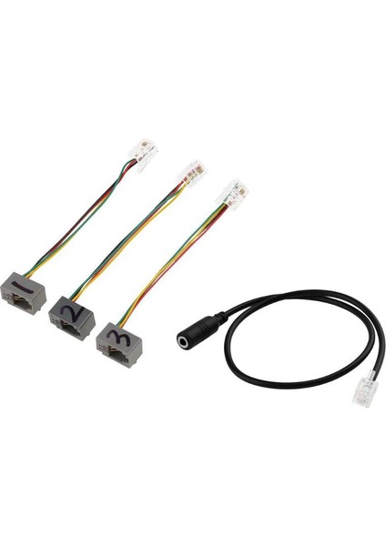 Rj9 4P4C 3 5mm Dişi Jak Kulaklığı Sesli Telefon Dönüştürücü Adaptörü Uzantı Avaya/cisco Için Kablo Tel Kablosu (Yurt Dışından)