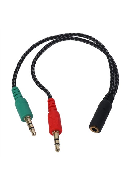 Bilgisayar Için 4x Kulaklık Ayırıcı Pc Ses ve Mikrofon Için Kulaklık Adaptörü 3 5mm Dişi Ila Çift 3 5 mm Erkek (Yurt Dışından) fırsatları