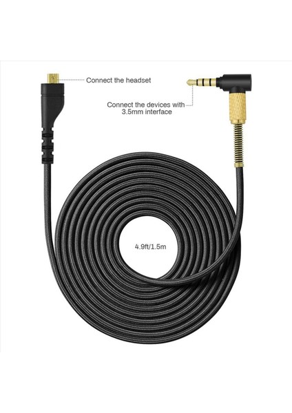 2x Yedek Sesli Kulaklık Kablosu Steelseries Arctis 7 5 3 Pro Kablosuz Oyun Kulaklıkları 4 9ft Kablo (Yurt Dışından) fırsatları