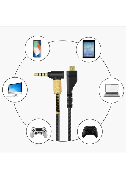 2x Yedek Sesli Kulaklık Kablosu Steelseries Arctis 7 5 3 Pro Kablosuz Oyun Kulaklıkları 4 9ft Kablo (Yurt Dışından) indirimleri