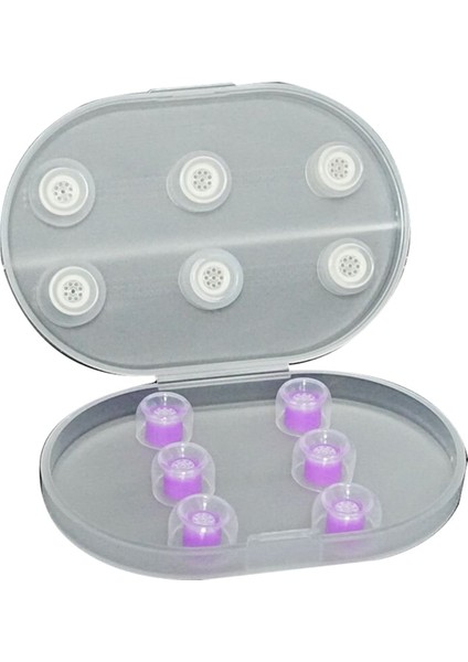 Kulak Içi Silikon Değiştirilebilir Kulak Uçları 3 Çift M Boyutlu Kablolu Kulaklık Aksesuarları Için Yumuşak ve Rahat Mor (Yurt Dışından)