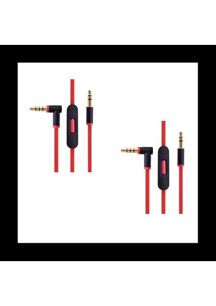 Stüdyo/mixr/solo/wireless/pro Için Satır Mikrofonlu Dr Dre Kulaklıklar Tarafından 2x Yedek Ses Kablosu (Yurt Dışından) modelleri