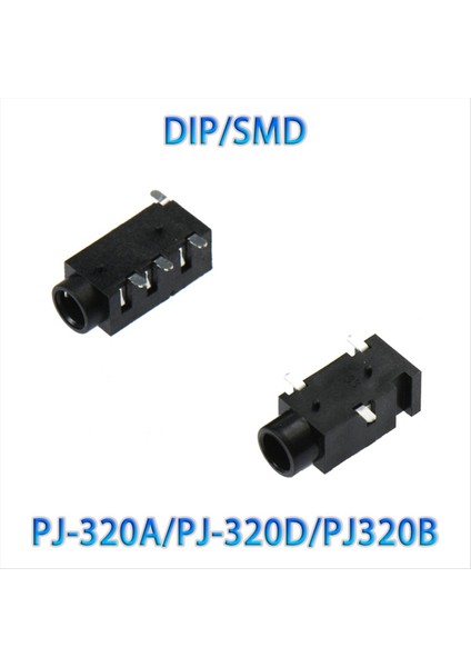 100PCS PJ320B 3 5mm Kulaklık Ses Soketi 3/4pins Ses Arayüzü Dıp/smd (Yurt Dışından) modelleri