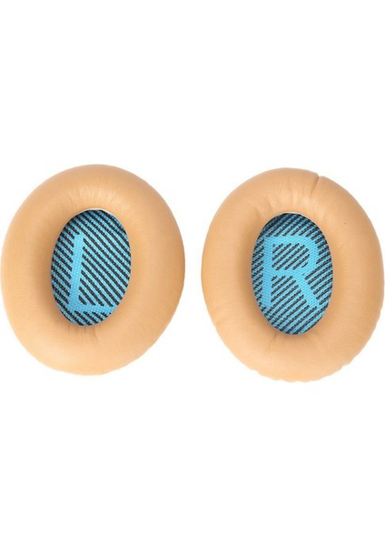 2 Çift Earpads Köpük Kulak Yastığı Bellek Köpük Yedek Kulak Yastığı Bose Sessiz Için Qc2 QC15 QC25 QC35 Ae2 AE2I Ae2 - Siyah ve Khaki+Mavi (Yurt Dışından) modelleri
