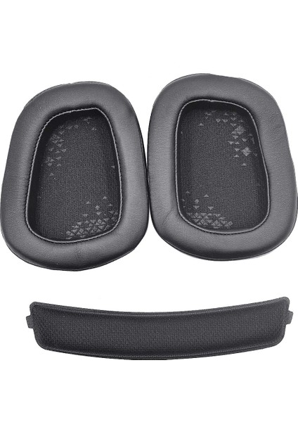 Kulak Pedleri+Logitech Için Kafa Bandı G633 G933 Kulaklık Yedek Köpük Kulaklıklar Kulak Yastık Aksesuarları (Yurt Dışından)