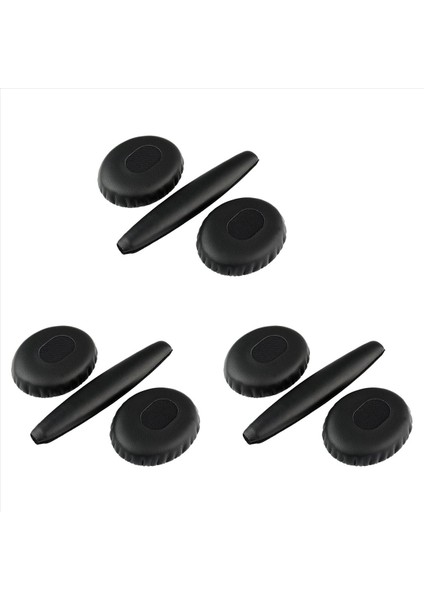 Bose Qc3 Sessiz Konfor Için Baş Pedi ile 3 Çift Siyah Kulak Yastıkları 3 Kulaklık (Yurt Dışından)