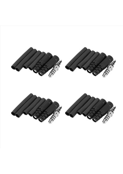 4x Yedek Helikopter Fiş Kulaklık Adaptörü U-174 / U David Clark Helikopter Kulaklığı Için Bir Lehim Yazın (Yurt Dışından)