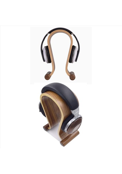 2x Ahşap Kulaklık Tutucu Oyun Kulaklıkları ve Dj Studio Kulaklık Rafı Için Evrensel Kulaklık Askı Tutucu (Yurt Dışından) modelleri