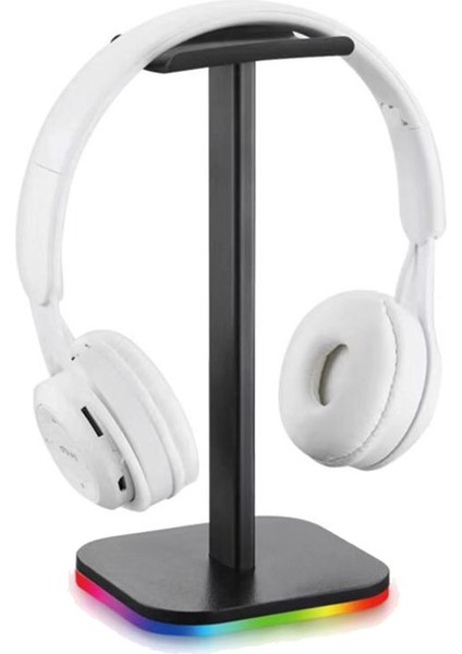 Rgb Kulaklık Stand Oyunu Kulaklık Masası Ekran Tutucu Taban USB Pikap Işık Kulaklık Destek Braketi A (Yurt Dışından)