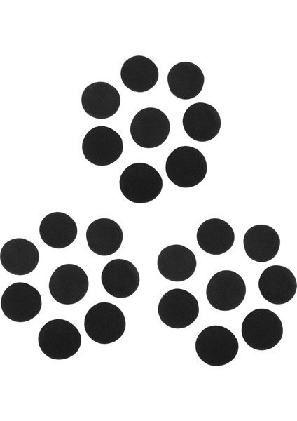 12 Çift 60MM Yedek Kulak Köpüğü Kulaklık Pedi Kulaklık Kara (Yurt Dışından)