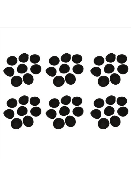 24 Çifti 55MM Yedek Kulaklık Kulaklık Kapakları Siyah (Yurt Dışından)
