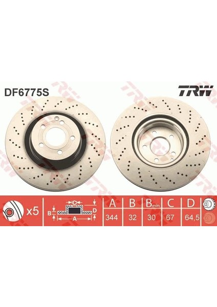 FREN DISKI ON MERCEDES W212 S212 C207 A207 C204 A0004211512