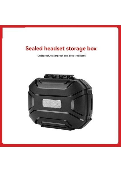 Kulaklık Depolama Kutusu Büyük Kapasiteli Toz Geçirmez Su Geçirmez Şok Geçirmez Kulaklık Kutusu Şeffaf Siyah (Yurt Dışından) fiyatları