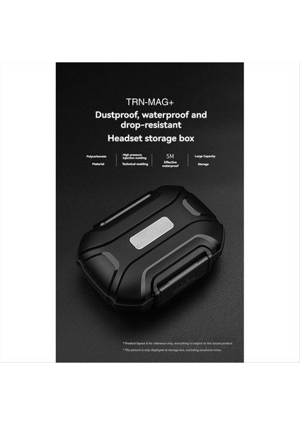 Kulaklık Depolama Kutusu Büyük Kapasiteli Toz Geçirmez Su Geçirmez Şok Geçirmez Kulaklık Kutusu Şeffaf Siyah (Yurt Dışından) modelleri