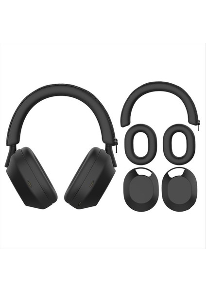 Kulaklık Kılıfı Kulaklık Koruyucu Kılıf Kulak Kabuk Kapağı Headbeam Sleeve Sony WH-1000XM5 Kulaklıklar Siyah (Yurt Dışından) fırsatları