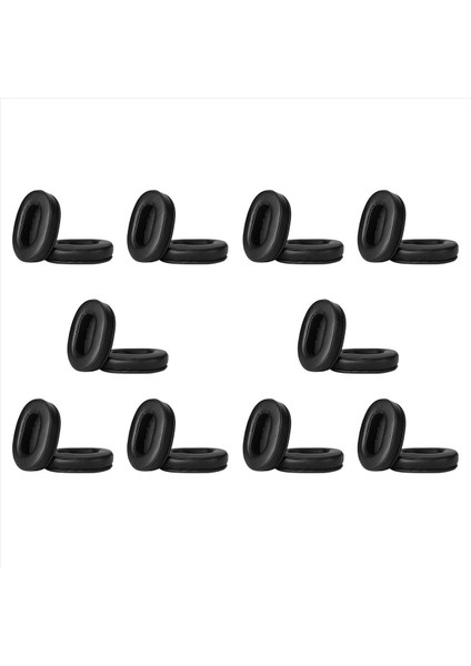 10X Kulak Yastıkları Bellek Köpüğü Kulak Padleri Kapak Yerinden Kulak Pedleri Ath M50X Için Uygun Ses Teknolojisi M40X M30 M20 Siyah (Yurt Dışından)