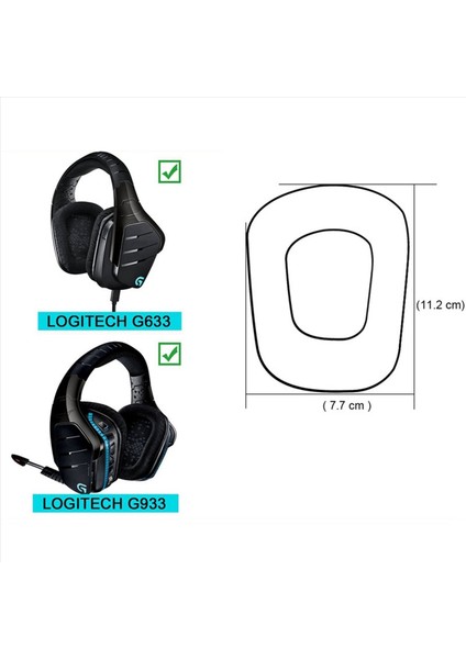 4x Yedek Earmuff Earpads Cup Logitech G933 G633 Kulaklıklar Için Yastık Kulak Pedleri (Yurt Dışından) indirimleri