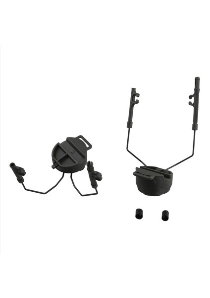 Pikap Kulaklıkları Ray Braketi Çok Açılı Ayarlanabilir Flip Ear Bardak Sabit Braket Kask Aksesuarları Yeşil (Yurt Dışından)