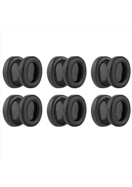 6x Sony Için Yedek Kulak Pedleri WH-XB900N Kulaklıklar Earpad Deri Kulaklık Kulak Yastık Onarım Parçaları (Siyah) (Yurt Dışından)