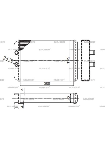 RADYATÖR KALORİFER JUMPER 2 2002-2006 / DUCATO 2 2002-2006 / BOXER 2 2002-2006 MEKANİK 46722710