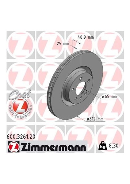 FREN DİSKİ POLO 6 AW 2.0 TSI 165 2Q0615301N 2Q0615301N (2 ADET)