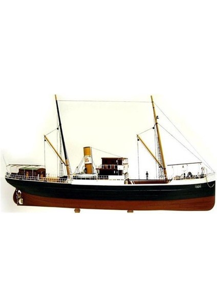 Türk Model 1/87 123 Bandırma Vapuru, 62 Cm. Ahşap Model Kiti