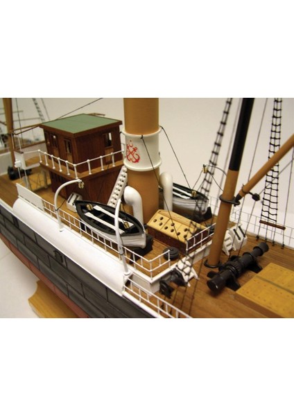 Türk Model 1/87 123 Bandırma Vapuru, 62 Cm. Ahşap Model Kiti indirimleri