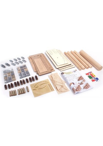 15006 1/100 Ölçek, Amerigo Vespucci, 98 Cm. Yelkenli Italyan Askeri Eğitim Gemisi, Ahşap Model Kiti fiyatları