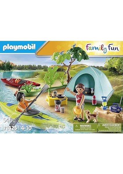 Family Fun 71425 Çadır, Kamp, Kano ve Kamp Ateşi ile Çadır Alanında Heyecan Verici Doğa Macerası, Açık Havada Ortak Tatil, 4 Yaşından Büyük Çocuklar Için Oyuncak fırsatları