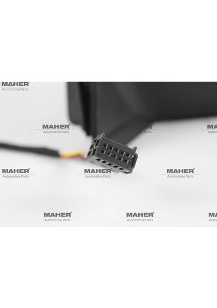 AYNA DIŞ DİKİZ POLO 2010-2017 ELEKTRİKLİ, ISITMALI, SİNYALLİ, ASTARLI, DİKDÖRTGEN SOKET SOL 6R1857507M9B9