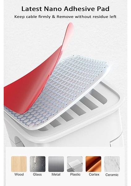 Kordon Düzenleyici Tutucu, 6'lı Paket 10 Yuvalı Manyetik Masa Kablo Klipsi Yönetimi, Güçlü Telefon Şarj Kablosu Tutucu, Komidin Için Tel Şarj Tutacağı, Mutfak Aletleri, Ofis Malzemeleri indirimleri