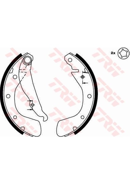 ARKA PABUÇ BALATA CORSA B 3.19939.00 CORSA C 2000-2012.09 TIGRA 1994-2000 ASTRA F 19929.98 200X28 1605952 1605041 1605052