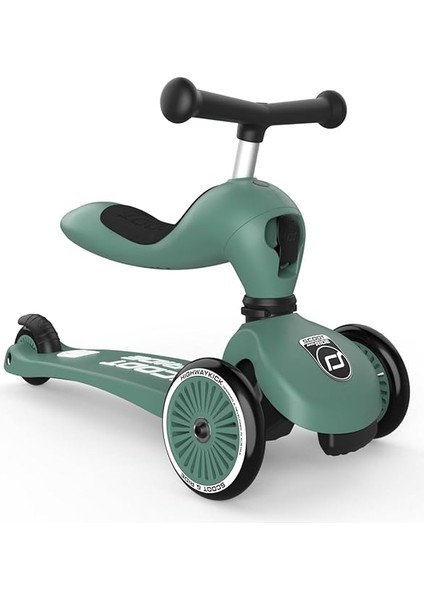 And Ride Highwaykick 1 Lifestyle Yeşil Oturaklı 3 Tekerlekli Çocuk Scooter
