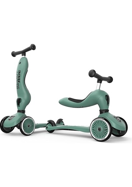 And Ride Highwaykick 1 Lifestyle Yeşil Oturaklı 3 Tekerlekli Çocuk Scooter modelleri