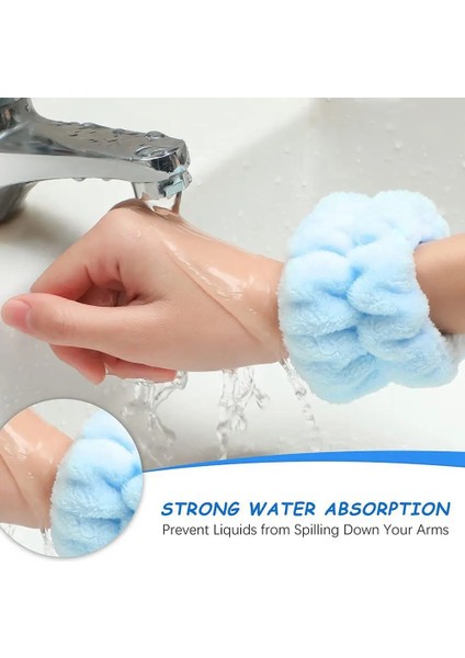 Renkli Havlu Bilek Yıkama Bandı Sporcu Spa Bileklikliği 2 Çift fiyatları