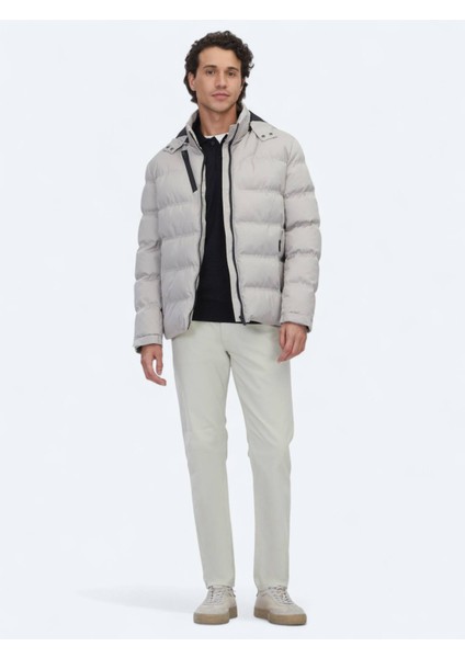 Bej Regular Fit Kapüşonlu Casual Dokuma Mont fiyatları