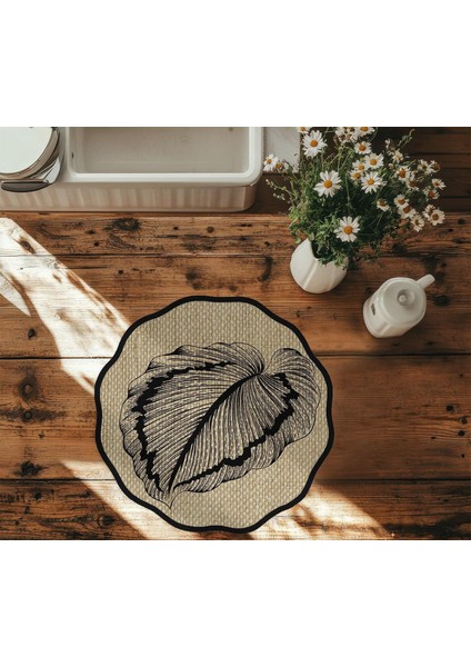 Zamansız Yapraklar Dijital Baskılı 6'lı Amerikan Servisi Dijital Supla modelleri