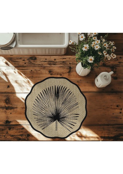 Zamansız Yapraklar Dijital Baskılı 6'lı Amerikan Servisi Dijital Supla fırsatları