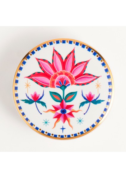 Shekou Porselen Dekoratif Obje 12X12X4 cm Renkli modelleri