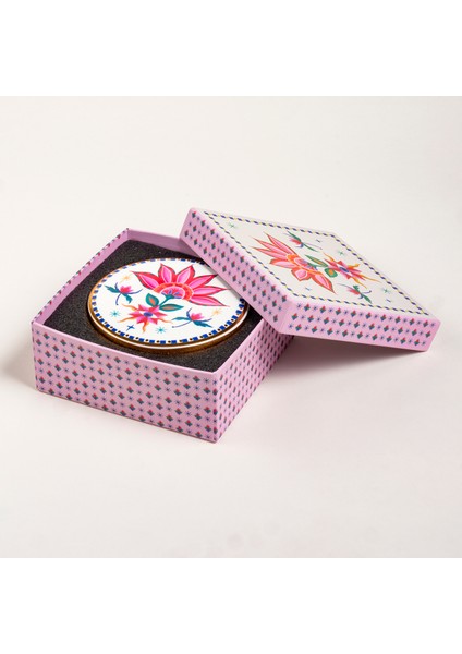 Shekou Porselen Dekoratif Obje 12X12X4 cm Renkli indirimleri