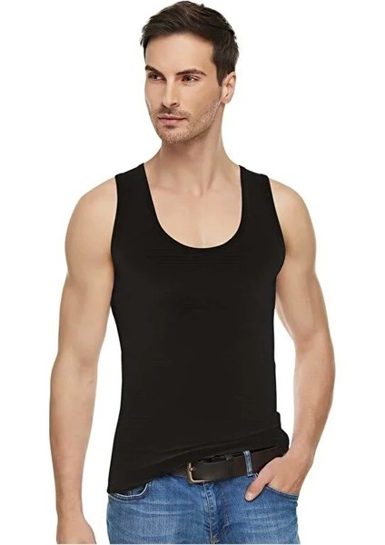 Elit Erkek Elastan Spor Atlet Siyah (1 adet)