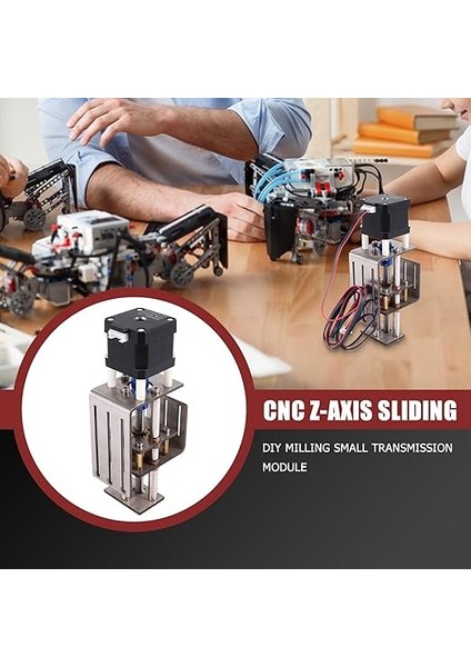 Cnc Z Eksenli Sürgülü Masa, Cnc Freze Seti, Kendin Yap Freze, Küçük Aktarım Modülü, 100 mm Mesafe, Ahşap Freze, Z Ekseni Motoru indirimleri
