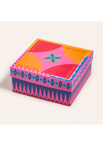 Shekou Porselen Dekoratif Obje 12X12X4 cm Renkli fırsatları