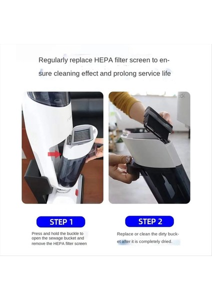 Xiaomi Için Roborock Dyad U10 WD1S1A Vakum Temizleyici Aksesuarları Kablosuz Zemin Inatçı Silindir Fırçası Hepa Filtre Parçaları (Yurt Dışından) fırsatları