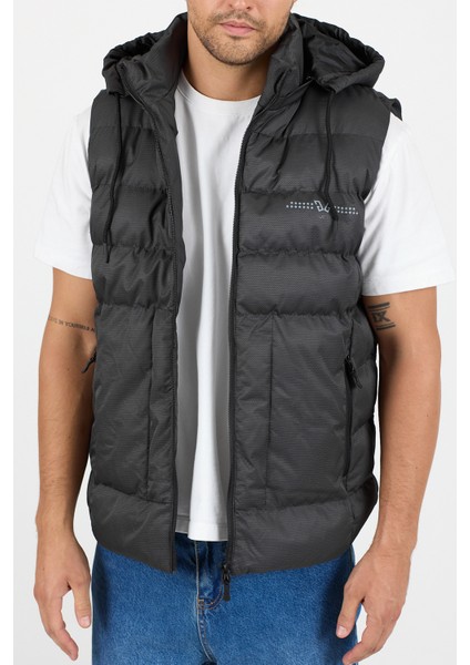 Çıkarılabilir Kapüşonlu Erkek Şişme Yelek Regular Fit / Normal Kesim - B8165 fırsatları