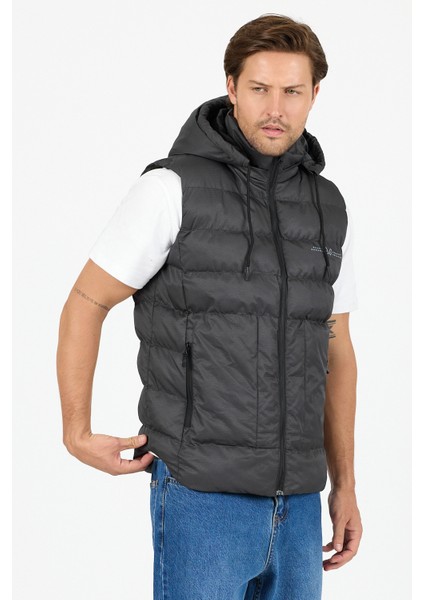 Çıkarılabilir Kapüşonlu Erkek Şişme Yelek Regular Fit / Normal Kesim - B8165 indirimleri