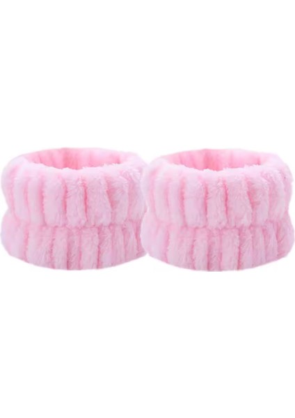 Renkli Havlu Bilek Yıkama Bandı Sporcu Spa Bileklikliği 2 Çift