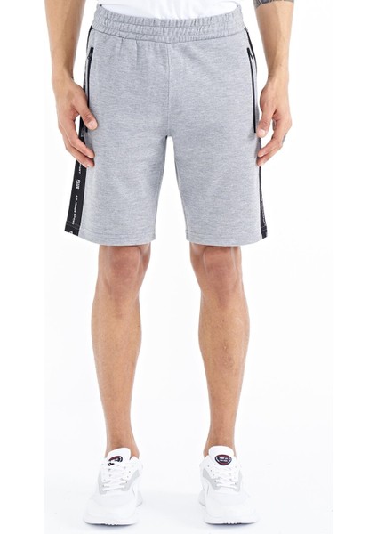 Alfred Gri Melanj Standart Kalıp Erkek Şort - 81244