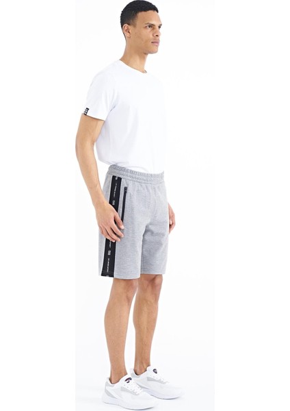 Alfred Gri Melanj Standart Kalıp Erkek Şort - 81244