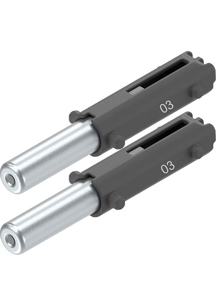 Blum Amortisör 22K2034 Ananentos Hl/hs/hf - Blumotion Yedek Kapı Amortisörü Güç Deposu Için Kapak Tutucu, 2x Tip 03, Vasalat, Gri/gümüş, 22K2034 Typ 03